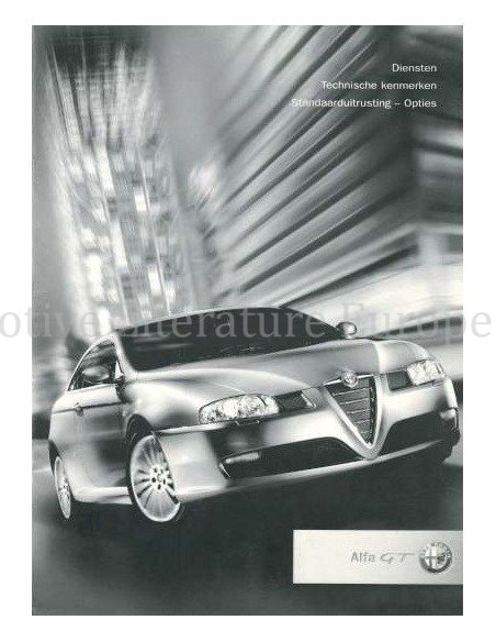2003 ALFA ROMEO GT PROSPEKT NIEDERLANDISCH