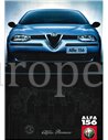 1997 ALFA ROMEO 156 SALOON BROCHURE DUTCH