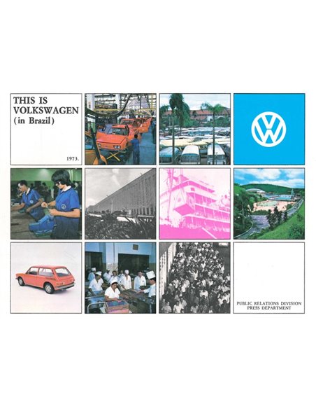 1971 VOLKSWAGEN IN BRAZILIË BROCHURE ENGELS