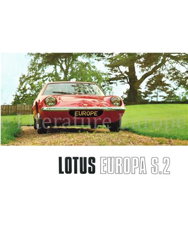 1968 LOTUS EUROPA S2 BROCHURE ENGLISH