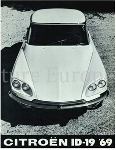 1969 CITROEN ID 19 BROCHURE ENGLISH (US)