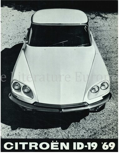 1969 CITROEN ID 19 BROCHURE ENGELS (USA)
