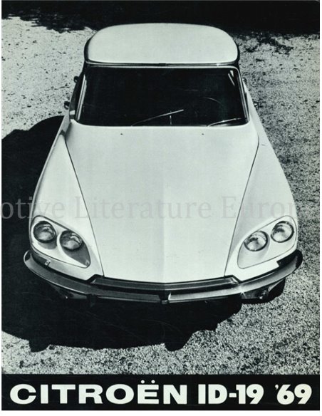 1969 CITROEN ID 19 BROCHURE ENGELS (USA)