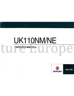2019 SUZUKI UK110NM/NE INSTRUCTIEBOEKJE ENGELS