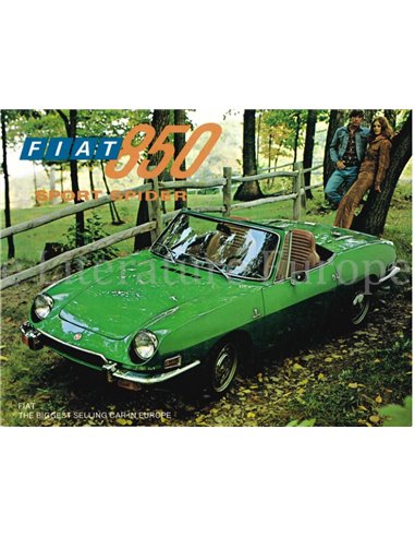 1970 FIAT 850 SPORT SPIDER  PROSPEKT ENGLISCH (USA)