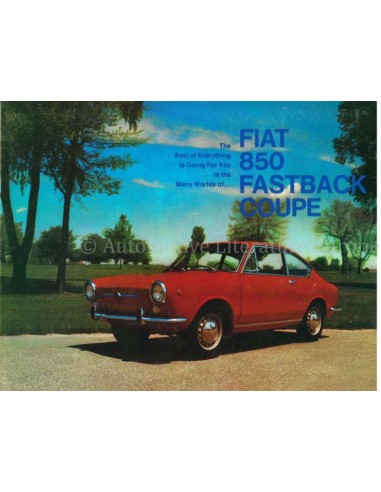 1967 FIAT 850 FASTBACK COUPE BROCHURE ENGELS (USA)