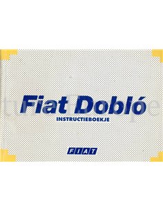 2000 FIAT DOBLO BETRIEBSANLEITUNG NIEDERLÄNDISCH 