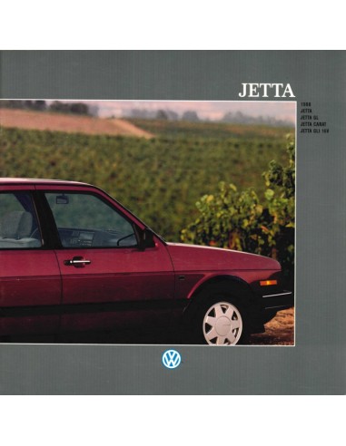 1988 VOLKSWAGEN JETTA BROCHURE ENGELS (USA)