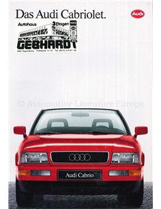 1991 AUDI CABRIOLET BROCHURE GERMAN