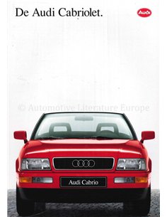1991 AUDI CABRIOLET PROSPEKT NIEDERLÄNDISCH
