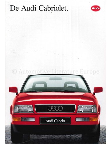1991 AUDI CABRIOLET BROCHURE NEDERLANDS