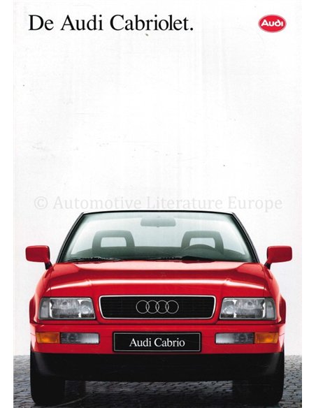 1991 AUDI CABRIOLET BROCHURE DUTCH