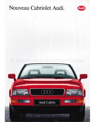 1991 AUDI CABRIOLET PROSPEKT FRANZÖSISCH
