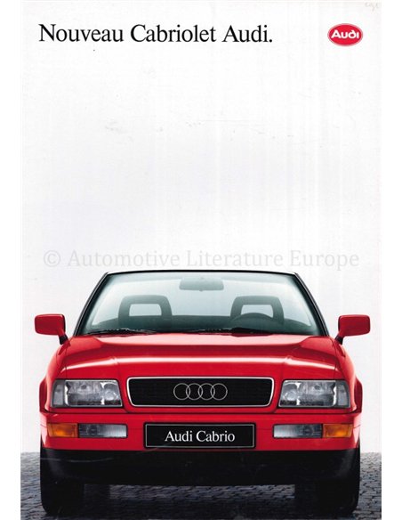 1991 AUDI CABRIOLET PROSPEKT FRANZÖSISCH