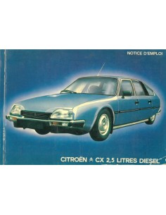 1983 CITROEN CX 2.5 LITER DIESEL INSTRUCTIEBOEKJE FRANS