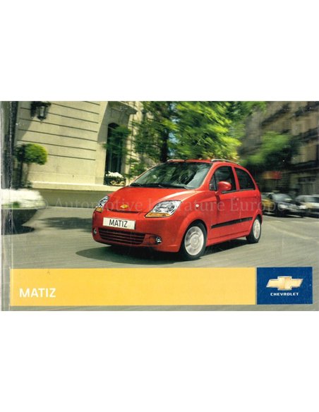 2008 CHEVROLET MATIZ BETRIEBSANLEITUNG NIEDERLANDISCH