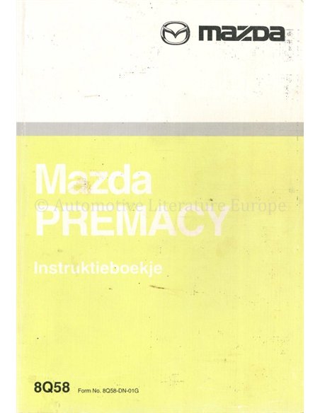 2001 MAZDA PREMACY OWNERS MANUAL DUTCH