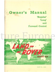 1965 LAND ROVER SERIES II A BETRIEBSANLEITUNG ENGLISCH