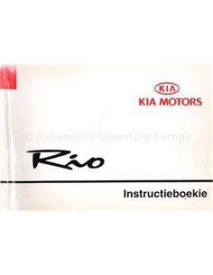 2000 KIA RIO OWNERS MANUAL DUTCH