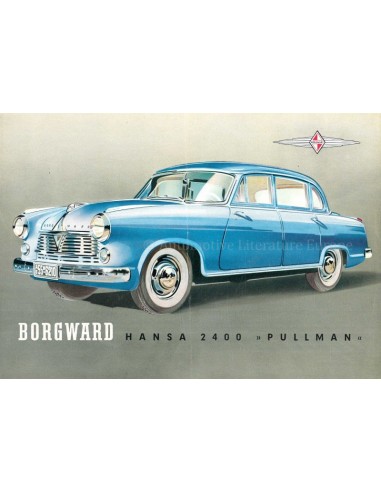 1952 BORGWARD HANSA 2400 PULLMAN BROCHURE ENGELS