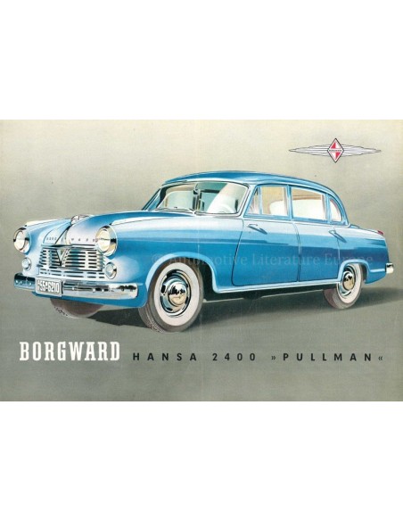 1952 BORGWARD HANSA 2400 PULLMAN BROCHURE ENGLISH