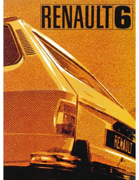 1972 RENAULT 6 BROCHURE FRANS 