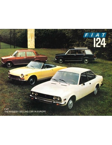 1970 FIAT 124 BROCHURE ENGELS (USA)