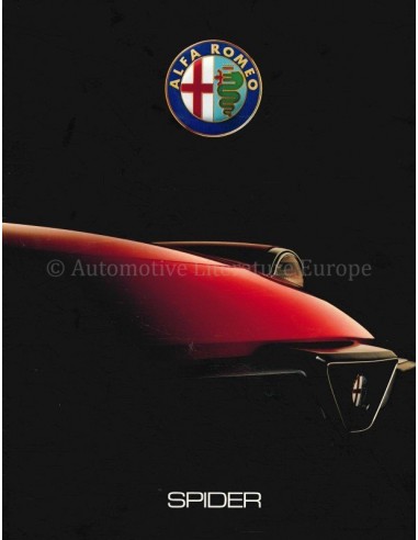 1989 ALFA ROMEO SPIDER PROSPEKT ENGLISCH (USA)