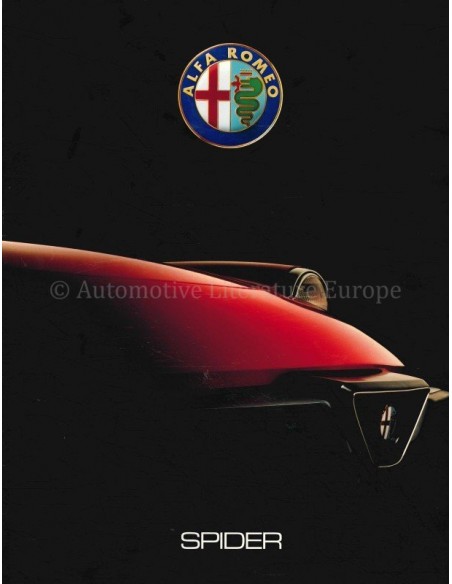 1989 ALFA ROMEO SPIDER BROCHURE ENGELS (USA)
