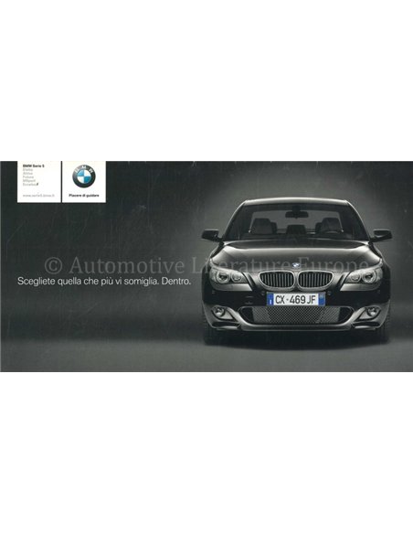 2007 BMW 5 SERIE BROCHURE ITALIAANS