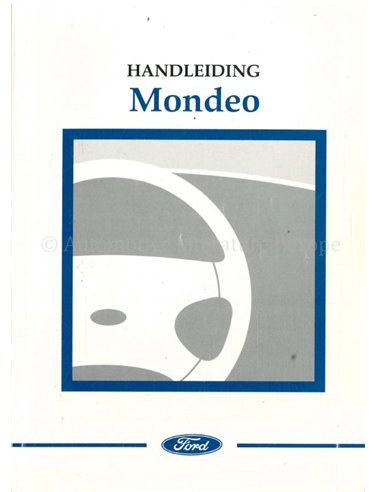 2003 FORD MONDEO OWNERS MANUAL DUTCH