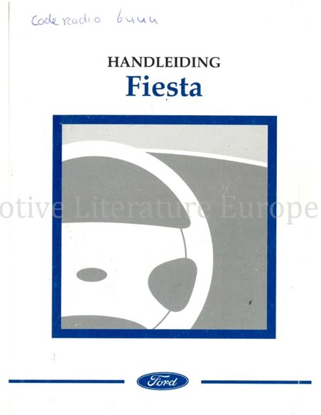 2003 FORD FIESTA BEDIENUNGSANLEITUNG NIEDERLÄNDISCH