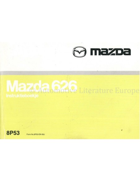 2000 MAZDA 626 OWNERS MANUAL DUTCH