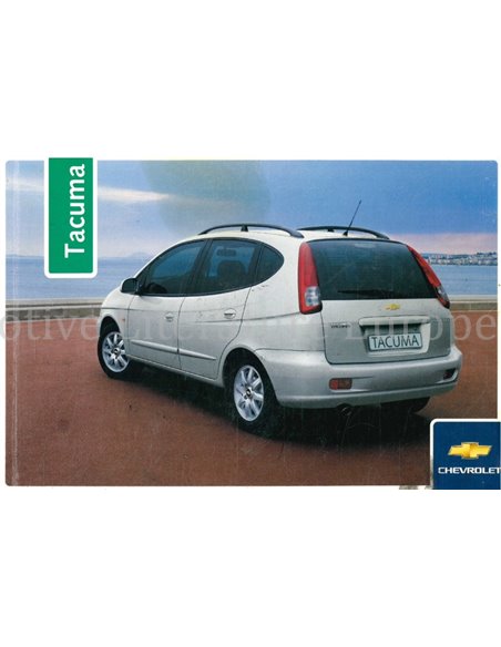 2005 CHEVROLET TACUMA BETRIEBSANLEITUNG NIEDERLÄNDISCH