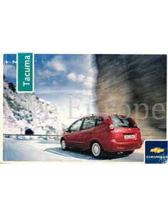 2006 CHEVROLET TACUMA OWNERS MANUAL DUTCH