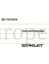 1997 TOYOTA STARLET BETRIEBSANLEITUNG NIEDERLÄNDISCH