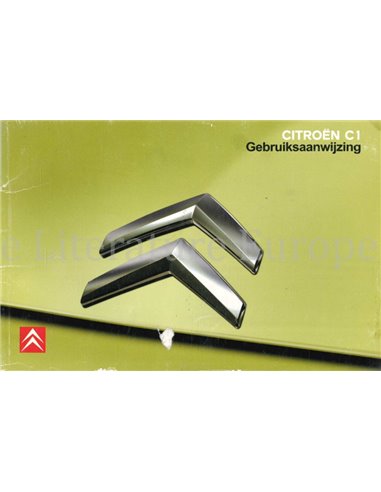 2008 CITROËN C1 INSTRUCTIEBOEKJE NEDERLANDS