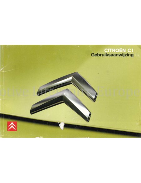 2008 CITROËN C1 INSTRUCTIEBOEKJE NEDERLANDS