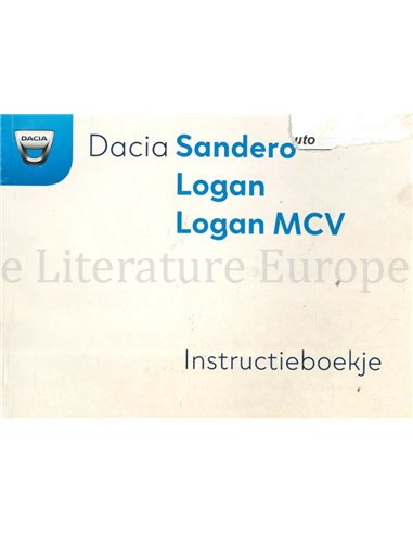 2018 DACIA SANDERO | LOGAN | LOGAN MCV BETRIEBSANLEITUNG NIEDERLÄNDISCH