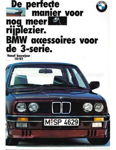 1987 BMW 3 SERIE ACCESSOIRES BROCHURE NEDERLANDS