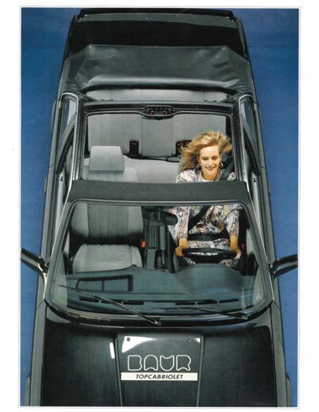 1980 BMW 3 SERIES BAUR TOPCABRIOLET BROCHURE GERMAN
