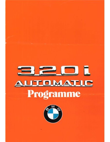 1981 BMW 3 SERIES BROCHURE JAPANESE
