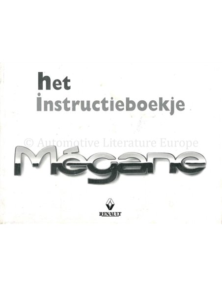 1998 RENAULT MEGANE INSTRUCTIEBOEKJE NEDERLANDS
