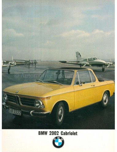 1970 BMW 2002 CONVERTIBLE BROCHURE DUTCH