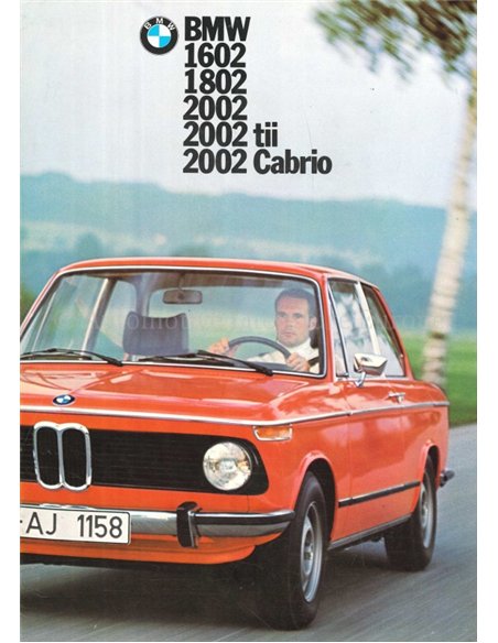 1970 BMW 1602 | 1802 | 2002 BROCHURE DUTCH