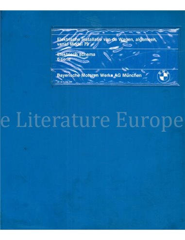 1979 BMW 6-SERIES ELECTRICAL WIRING DIAGRAM DUTCH