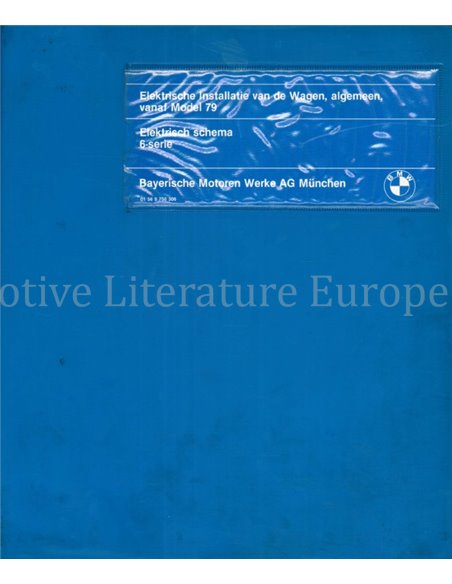 1979 BMW 6-SERIE  ELECTRISCH SCHEMA NEDERLANDS