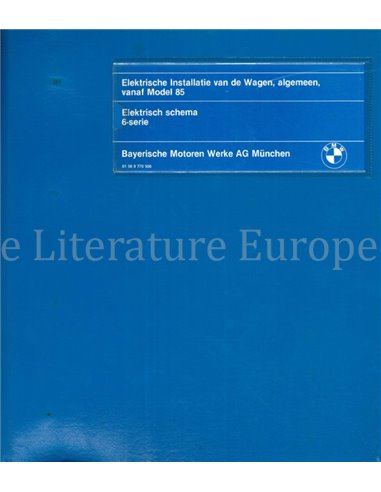 1985 BMW 6-SERIES ELECTRICAL WIRING DIAGRAM DUTCH
