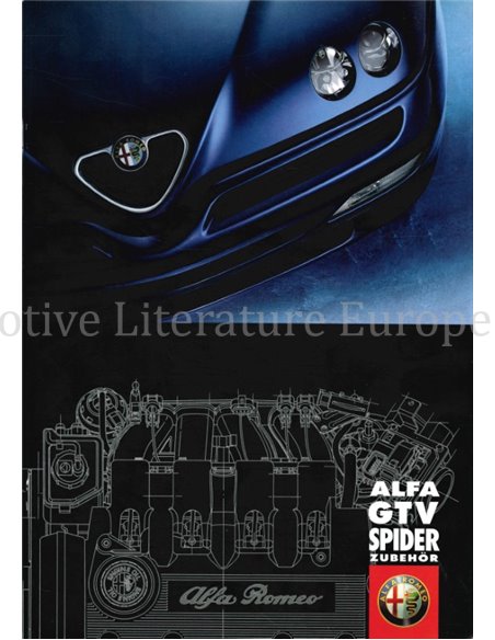 1998 ALFA ROMEO GTV | SPIDER ZUBEHÖR PROSPEKT DEUTSCH