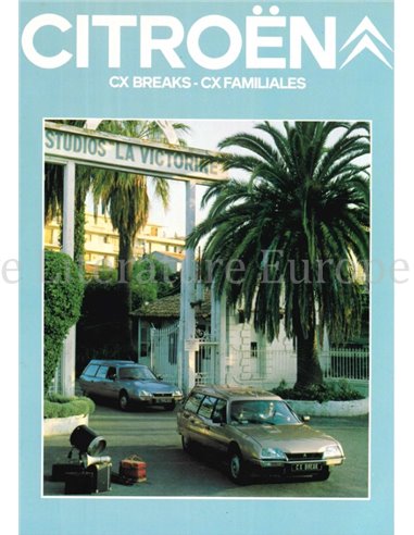 1981 CITROËN CX PROSPEKT NIEDERLÄNDISCH
